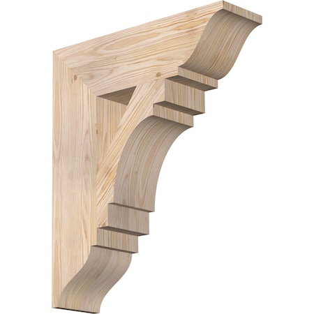 Ekena Millwork Merced Traditional Smooth Bracket, Douglas Fir, 5 1/2"W x 20"D x 24"H BKT06X20X24MRC01SDF